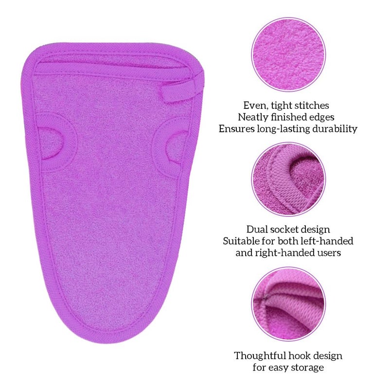 SYBL 3PCS Bathing Mittens Shower Soft Skin Care Face Body Wash Massage Spa Mitt for Adult and Kids(Color Random) - Image 3
